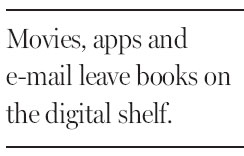 Tablets' offerings distract readers