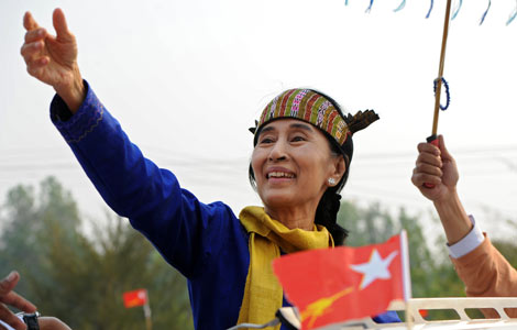 Aung San Suu Kyi seeks minority votes