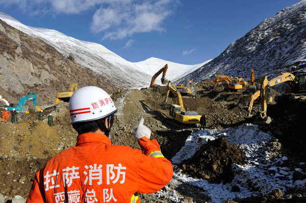 17 confirmed dead in Tibet landslide