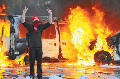 Brussels austerity protest turns violent