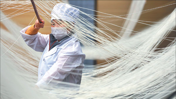 Fine art of noodle making