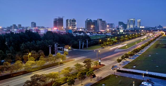 Charming Huaqiao, modern city