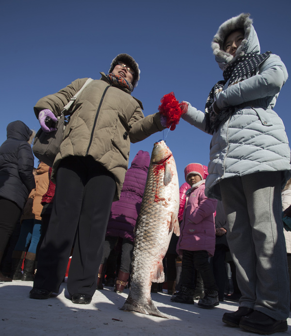 Fresh fish offers for Chinese New Year