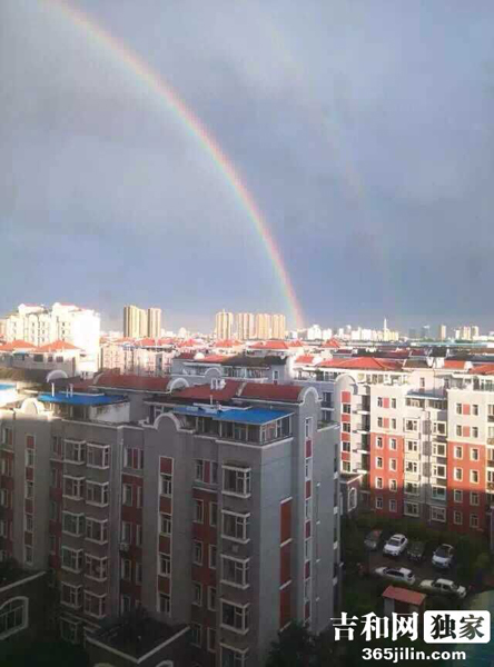 Double rainbow above Jilin sky