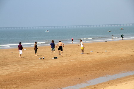 国家沙滩体育健身基地在山东海阳成立