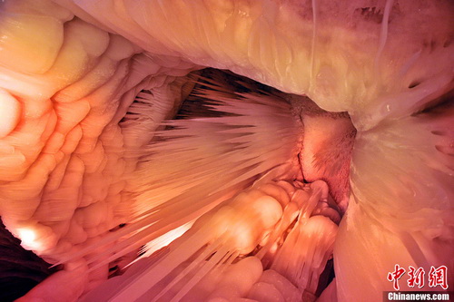 Extraordinary beauty in Shanxi's million-year-old ice cave