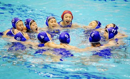 Tianjin grabs women's waterpolo gold at National Games