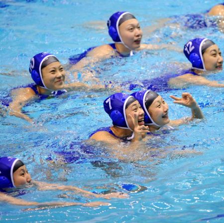 Tianjin grabs women's waterpolo gold at National Games