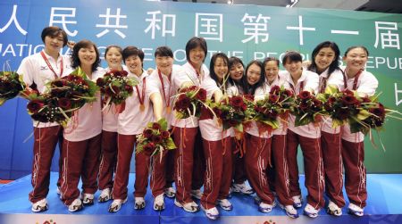 Tianjin grabs women's waterpolo gold at National Games