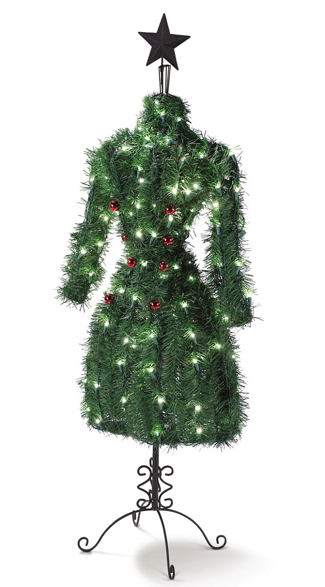 New-style Christmas tree<BR>'女裙'圣诞树显优雅(图)