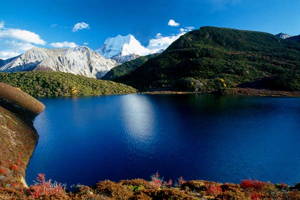 A lake called Fog Sea in Yading, Daocheng County, Sichuan Province