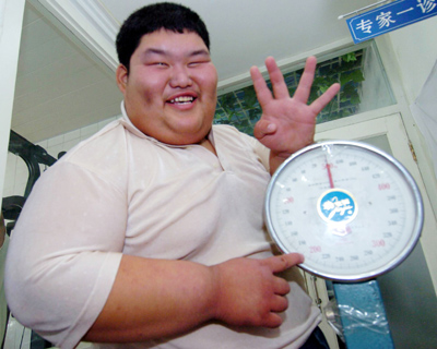 Overweight boys busy losing weight