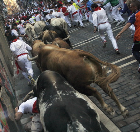 Running ahead of the raging bulls