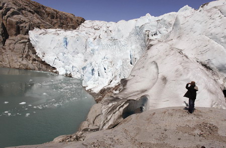 Icebergs and glaciers in Greenland