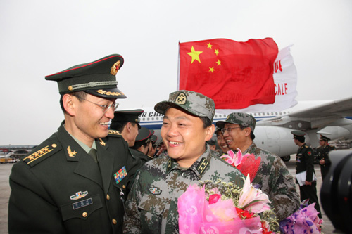 Chinese medical team in Haiti back home