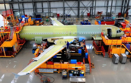 Airbus A320 equipped with China-made wings