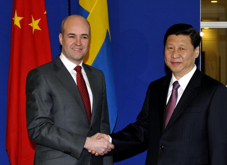 Chinese VP meets with Swedish PM