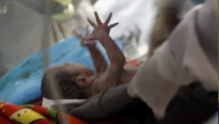 New-born babies bring in hope to quake-hit region