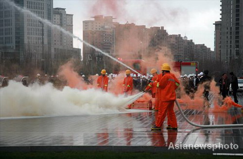 Emergency drill practiced in Shenyang