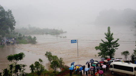 Rainstorms hit East China city