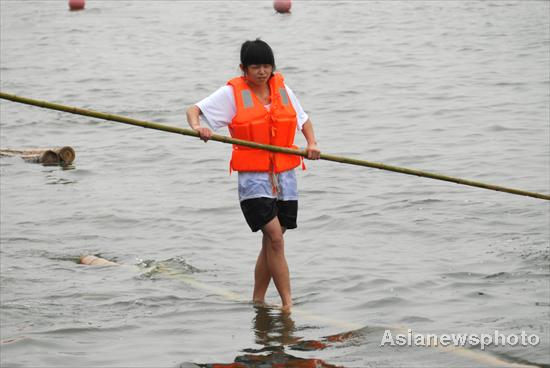 Balancing act on water