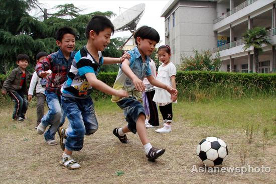 World Cup kicks off at Chinese kindergarten