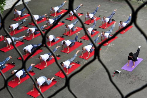 Finding inner peace in prison through yoga