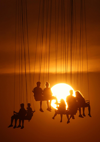 Enjoy a ride at Athens amusement park