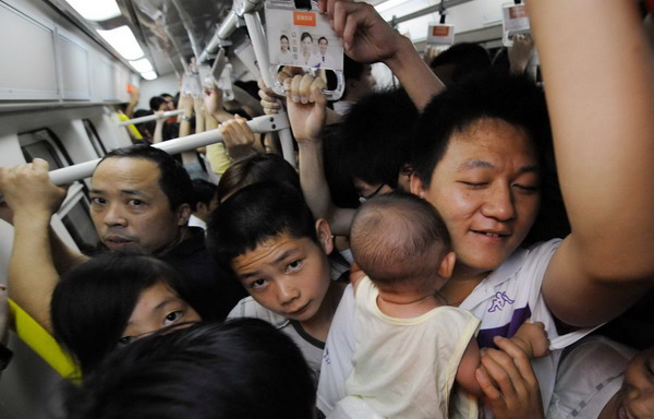 4.8m subway commuters every day in Beijing
