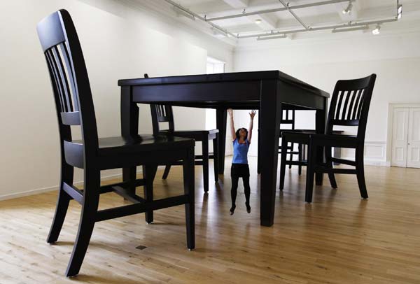 For the giants - Installation 'Table and Four Chairs'