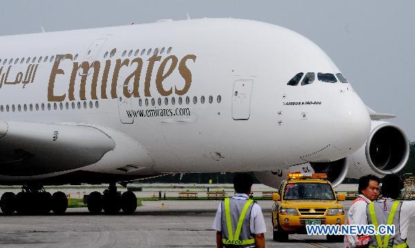 Emirates Airlines launch first A380 service in China