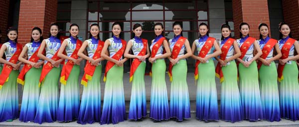 Asiad hostess candidates receive training