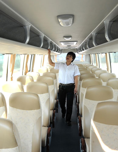 50 green buses make debut in Tianjin