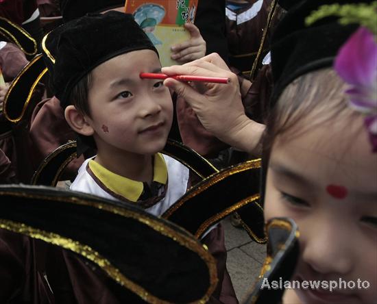 A Confucian ceremony for young learners