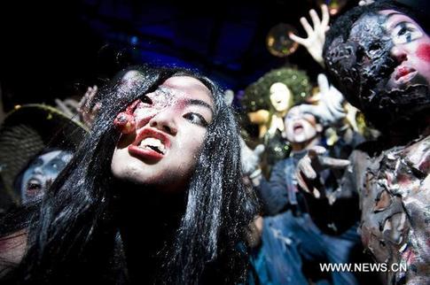 Hong Kong gets ready for Halloween celebrations