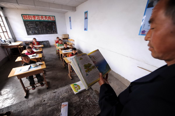 Lone Teacher at Mountaintop School