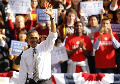 Obama asks voters to stick with Democrats