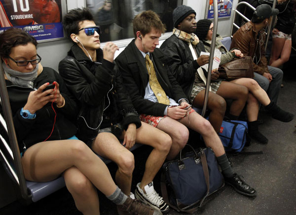 No Pants Subway Ride in NY