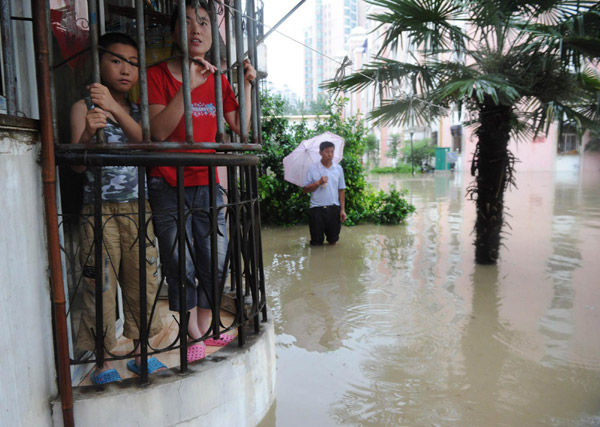 Torrential rain hits city in E China