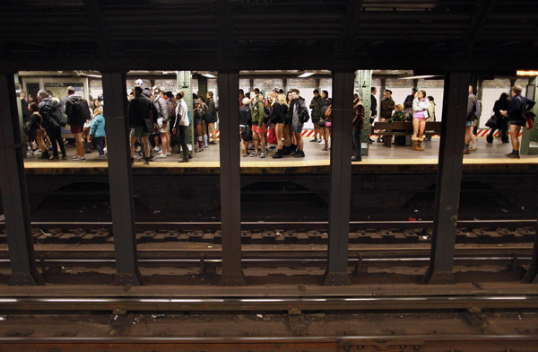 'No Pants Subway Ride' around the world