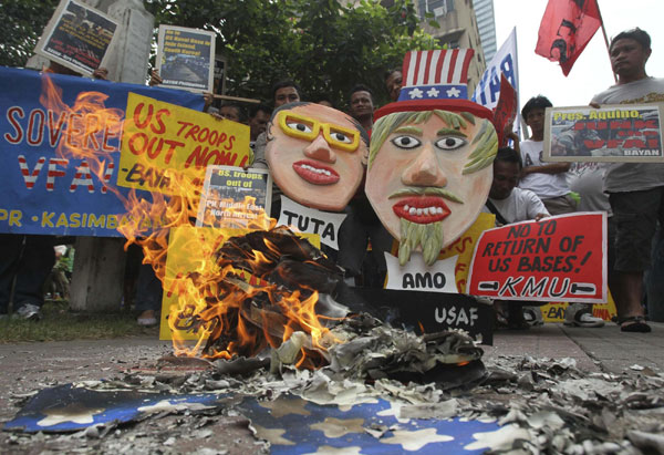 Anti-US protest held in Philippines