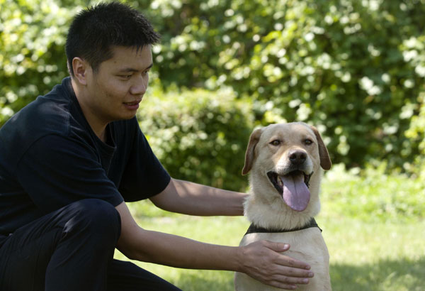 Training of detection dogs in NW China