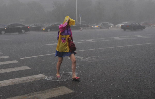 Raining cats and dogs in Beijing