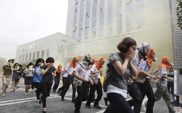 Civil defence drill held in Seoul