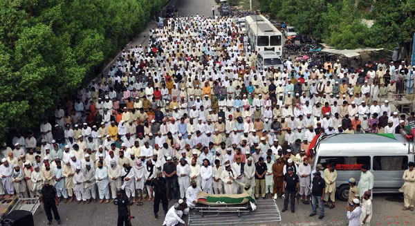 Funeral held for victims during anti-US protests