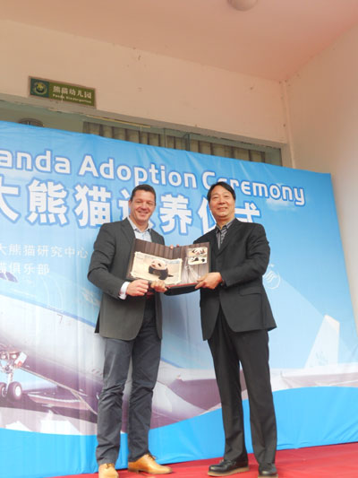 Dutch airline adopts a panda from China