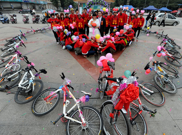 Getting hitched on a bike a growing delight