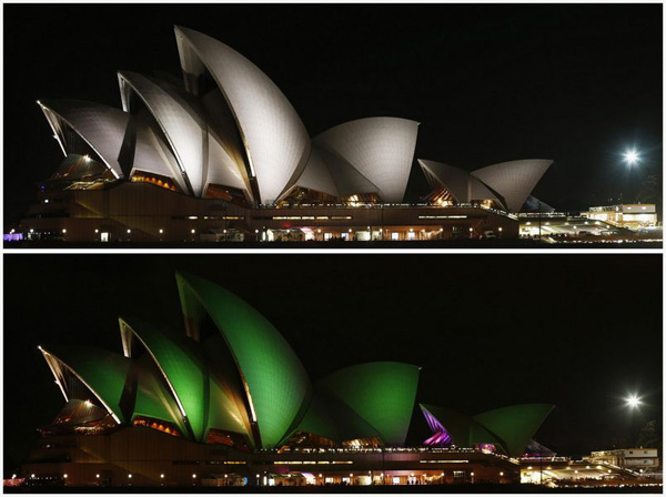 Globe goes dark for Earth Hour