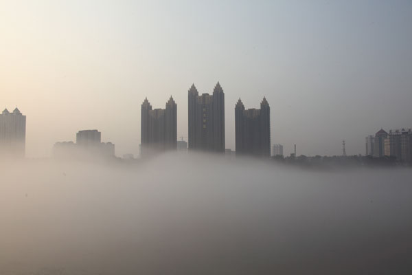 A hidden river beneath the mist