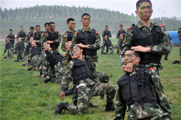 Military drill held in N China